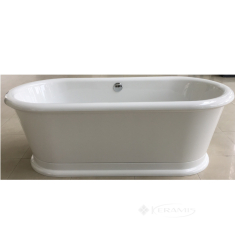 ванна акриловая Volle 12-22 180x85 отдельно стоящая, белая, с сифоном (12-22-807)