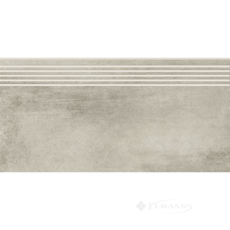Ступень Opoczno Grava 29,8x59,8 light grey steptread