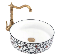 умивальник Rea Stefania 36x36 накладний, pattern (REA-U9852)