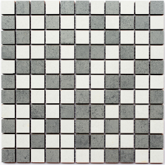 мозаїка Kotto Keramika СМ 3030 C2 gray /white 30x30