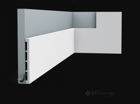 Плінтус Orac Decor 15,1x1,4x200 см білий (SX168)
