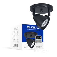 светильник потолочный Global Spot Light Gsl-01C 8W 4100K черный (2-GSL-10841-CB)