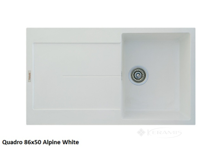 Кухонная мойка Fabiano Quadro 86x50x20 alpine white