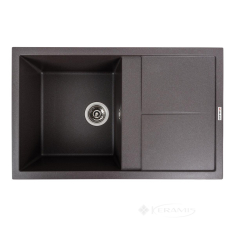 кухонная мойка Valeso Selena 78,5x49,5x20 на столешницу, гранит, гренадин (SP000047195)