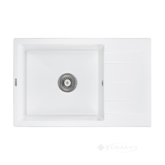 кухонна мийка Granado Navia 77,5х49,5х21,5 з сифоном, white (gr3805)