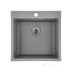 кухонная мойка Granado Galera S201 50х50х22 с сифоном, textures, grey (GS02201GT)