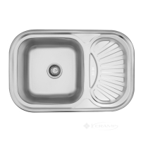 кухонна мийка Kroner Satin 75х49х19 сталь (Satin-754908180) CV022782