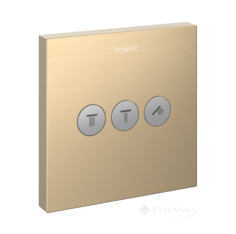 Термостат Hansgrohe Shower Select, на 3 потребителя, бронза матовый (15764140)