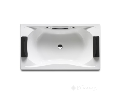 Ванна акриловая Roca Becool 190x110 белая + ручка + подголовники + ножки (A247989001)