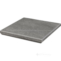 ступень с капиносом Paradyz Mattone 33x33 sabbia grafit, mat, structura