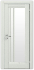 дверное полотно Rodos Fresca Colombo 600 мм, со стеклом, сосна крем