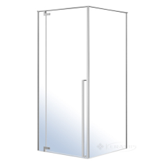 душова кабіна Imprese Vaclav 90x90 ліва, скло прозоре, хром (s6408690L)