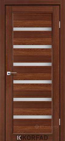Дверное полотно Korfad Porto PR-01, 900х2000, орех