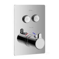 термостат для ванни Imprese Smart Click прихованого монтажу, хром (ZMK101901239)