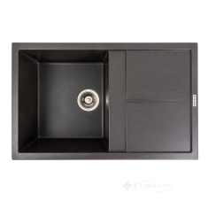 кухонная мойка Valeso Selena 78,5x49,5x20 на столешницу, гранит, морион (SP000047263)