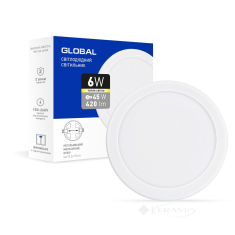 точечный светильник Global Sp adjustable 6W, 3000K круг (1-GSP-01-0630-C)