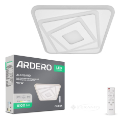 люстра светодиодная накладная Ardero AL6112ARD OMEGA 90Вт белый (80042)