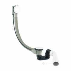 сифон для ванны с переливом Omnires CGS white (TK104-PLUS-3.35+64-SBP)