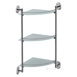 полочка Lidz Oreo угловая, хром (LDORE1003CRM22182) (полочка Lidz Oreo угловая, хром (LDORE1003CRM22182))