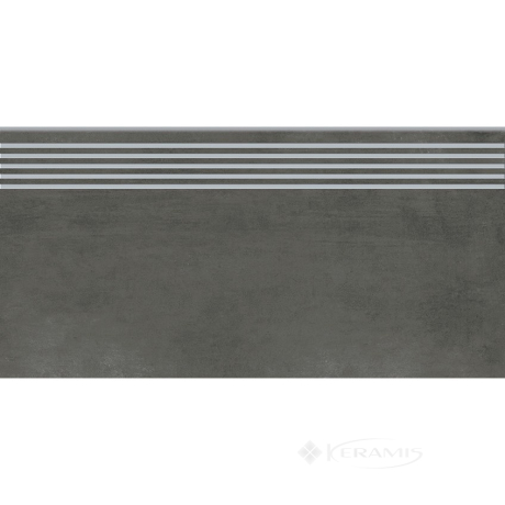 Ступень Opoczno Grava 29,8x59,8 graphite steptread