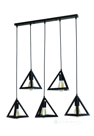 Светильник подвесной Levistella (756PR220F-5 BK (700)) стиль лофт