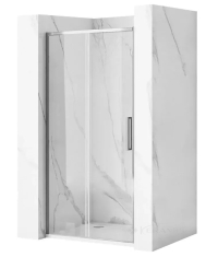 душевая дверь Rea Rapid Slide 160x195 безопасное стекло, прозрачное, chrome (REA-K5457)