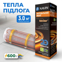 мат нагревательный Navin HaloClear 190/600, площадь 3.0 м², электрический двухжильный (41-001032-0600)