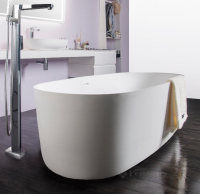 ванна Volle Solid surface кам'яна окремостояча, біла (12-40-036)