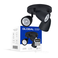 світильник стельовий Global Spot Light GSL-01C 12W 4100K чорний (3-GSL-11241-CB)