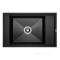 кухонная мойка Granado Estella 78х50х21 с сифоном, black shine (3301)