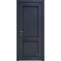 дверное полотно Rodos Style 2 600 мм, глухое, сосна браш cobalt
