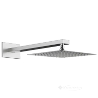 верхний душ Devit Flow 250х250 мм с кронштейном, brushed nickel (D113000000120BN)
