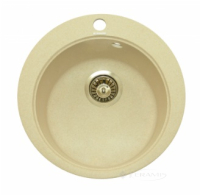 кухонна мийка Granitika Round 45x45x20 крем (R454520)