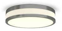 світильник стельовий Azzardo Kari, білий, хром, 30 см, LED (LIN-1607-30 /AZ2066)