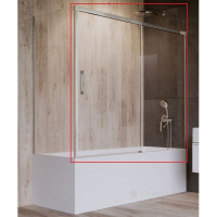 штора для ванни Radaway Idea PN DWJ+S 170x150 ліва, безпечне скло, прозоре (10042170-01-01L)