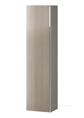 пенал Cersanit Virgo 40x30x160 серый/хром, зеркало внутри (S522-034)