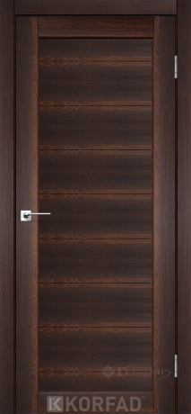 Дверное полотно Korfad Porto PR-05, 600х2000, орех, глухая