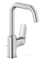 смеситель для умывальника Kludi X1 с донным клапаном, управление сбоку, хром (320270575)