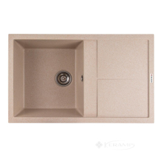 кухонная мойка Valeso Selena 78,5x49,5x20 на столешницу, гранит, сафари (SP000047451)