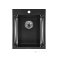 кухонна мийка Granado Pravia S201 41х50х22 з сифоном, honeycomb, black (GS01201BH)