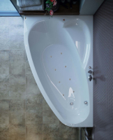гідромасажна ванна WGT Rialto Como 170x100 ліва + корпус+рама+злив/перелив (RLTCM170LARLPGW)