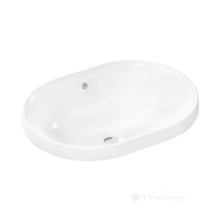 умывальник Hansgrohe Xuniva U SmartClean 55х40 с переливом глянцевый белый (61062450)