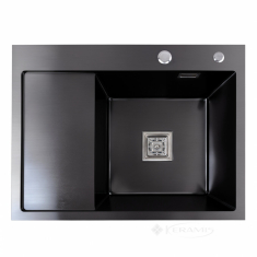 кухонная мойка Platinum Handmade 65х50х23 черная (SP000037436)