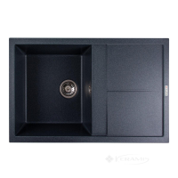 кухонная мойка Valeso Selena 78,5x49,5x20 на столешницу, гранит, антрацит (SP000047541)