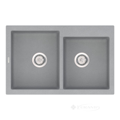кухонная мойка Vankor Orman 79,5x50 gray + сифон (OMP 05.80)
