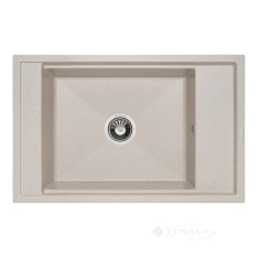 кухонна мийка Granado Estella 78х50х21 з сифоном, gris (3308)