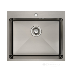 кухонная мойка Granado Villena S201 58х50х22 с сифоном, black (GS03201B)