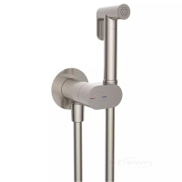 гигиенический душ со смесителем Devit Flow brushed nickel (550539N)