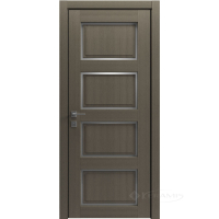 дверное полотно Rodos Style 4 600 мм, полустекло, серый дуб