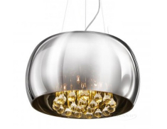 підвісний світильник Azzardo Burn, хром, прозорий, 5 ламп (AZ0699)